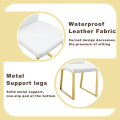 2-Pack - Heavy-duty chairs set: 2.1" thick cushion, iron frame, perfect for home or office. Classic colors, great value
