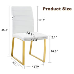 2-Pack - Heavy-duty chairs set: 2.1" thick cushion, iron frame, perfect for home or office. Classic colors, great value