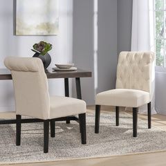 BROXTON TUFT DINING ROLLTOP KD( SET OF 2 )