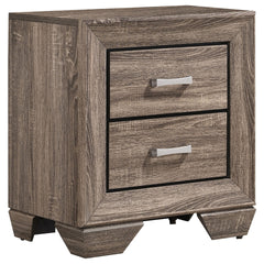 Oatfield Washed Taupe 4-piece Eastern King Bedroom Set