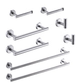 8-Pieces Brushed Nickel Bathroom Accessories Set, Stainless Steel Bathroom Hardware Set, Bath Towel Bar Set, Towel Racks for Bathroom Wall Mounted.