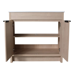 36" Freestanding Bathroom Vanity & 2 Soft-Close Cabinet Doors ((KD-PACKING),Only Including Cabine-BVB02436PLO
