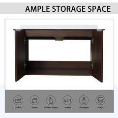 Soft Close Doors Bathroom Vanity With Sink,30 Inch For Small Bathroom,30x18-00630CAW(KD-Packing)