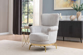 Zoe Modern style Chair made with wood and Gold accents in Gray same as B009P303215 (CA Warehouse inventory)