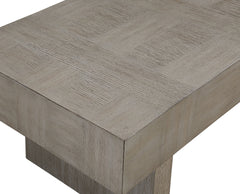 1pc Contemporary Style Brown Gray Coffee Table Rectangular Table Top Wooden Living Room Furniture