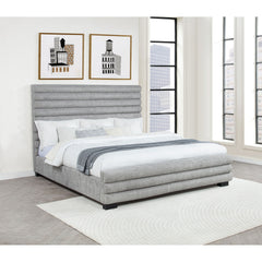 Fandango Grey Upholstered Eastern King Bed