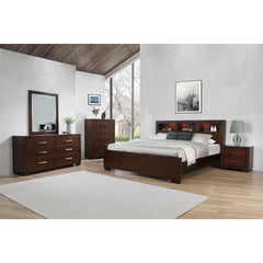 Polk Cappuccino 5-piece Queen Bedroom Set