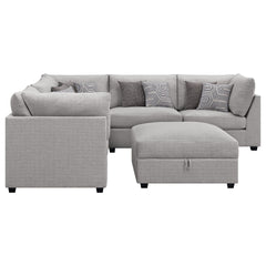 Lafayette Grey 6-piece Upholstered Sectional Sofa