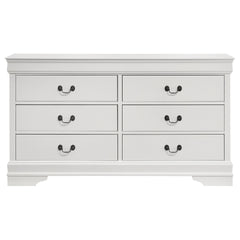 Frances White 6-drawer Dresser