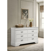 Frances White 6-drawer Dresser