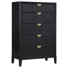Mason Black 5-Drawer Chest