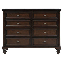 Berwick Dark Oak 8-drawer Dresser Cabinet