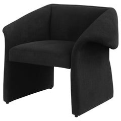 McDonald Black Upholstered Sloped Arm Accent Chair