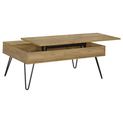 Golden Oak 2-piece Lift Top Coffee and End Table Set