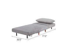 Sofa Bed– 3 in 1 Upholstered Accent Chair Bed-Convertible Sleeper Sofa Chair