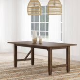 Jamie Light Brown Rectangular Wood Dining Table