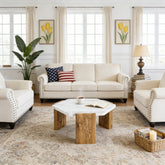 31-inch modern-style hexagonal coffee table,with white marble surface W1151138529