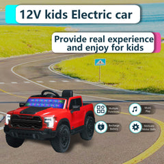 12V Kids Ride-On Car with Remote Control, 4-Wheel Shock Absorption, Multifunctional Music Player - Perfect Gift for Toddlers (3-6 Years Old)