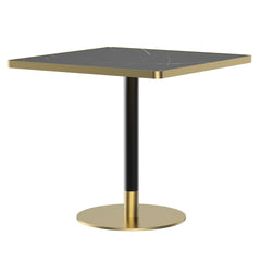 Square Modern Dinning Table 31.5 inches Bistro Table Tulip Table with Faux Marble top,Easy Assemble,Sturdy Metal Frame Diameter