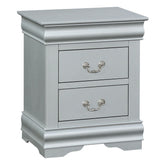 Platinum 2-drawer Nightstand