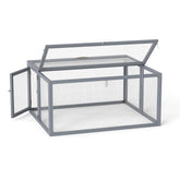 Folding Rabbit Hutch with Lockable Doors and Ground Stakes