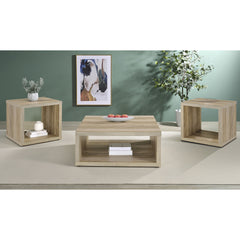 Hermosa Distressed Pine 3-piece Coffee and End Table Set