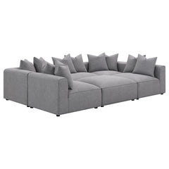 Amherst Grey 6-piece Modular Sectional