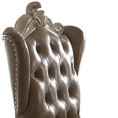 Vintage Grey and Bone White Swivel Chair with Lift
