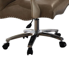Vintage Grey and Bone White Swivel Chair with Lift