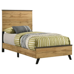 Georgina Natural Pine Twin Panel Bed