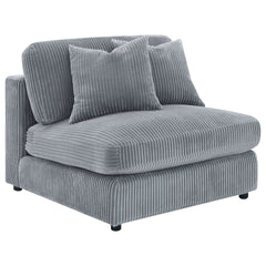 Cassidy Fog Upholstered Armless Chair