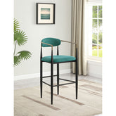 Renfroe Green Fabric Upholstered Bar Chair (Set of 2)