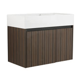 30 Inch Bathroom Cabinet With Sink,Soft Close Doors,Float Mounting Design, For Small Bathroom