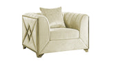 Velencia Modern Style Chair made with wood in Cream same as G150109219 (NJ inventory)