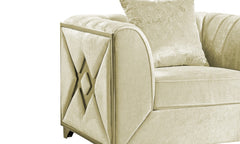 Velencia Modern Style Chair made with wood in Cream same as G150109219 (NJ inventory)