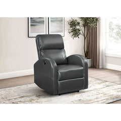 Meglia Grey Upholstered Power Recliner Chair