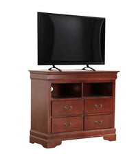 Louis Phillipe G3100-TV Media Chest , Cherry