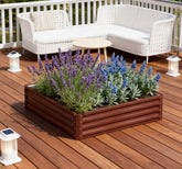Metal Planter Box,Galvanized Raised Garden Bed,for Growing Vegetables, Flowers, Herbs, Succulents
