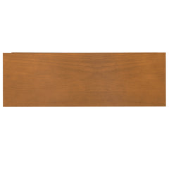 Warm Shaker 36 inch Wide Solid Wood Entryway Storage Cabinet in Light Golden Brown