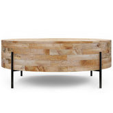 Rayburn - Drum Coffee Table - Natural