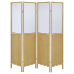 Florentin Natural 4-Panel Room Divider Folding Shoji Screen