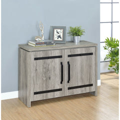 Grey Driftwood 2-door Accent Cabinet