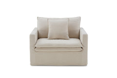 1p Chair taupe Finish Narrow Arms Wooden Legs Welt Trim Traditional Style Primary Living Space