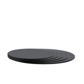 Black Painting Tempered Glass Top 23.6 INCH Rouund Glass Table Top 3/10INCH Thickness