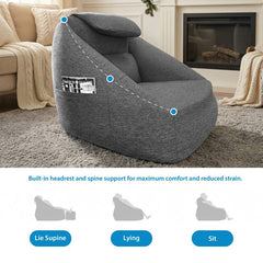 One Size Cloud ergonomic couch,Charcoal