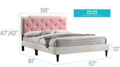 Charming White Full Bed For Cozy Spaces