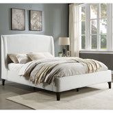 Theodore Snow Upholstered Eastern King Wingback Bed