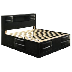 Jazz Black Eastern King Storage Bed