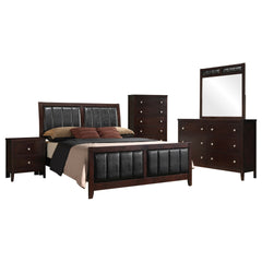 Pocatello Cappuccino 5-piece Eastern King Bedroom Set