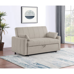 Westwind Latte Upholstered Sleeper Sofa Bed